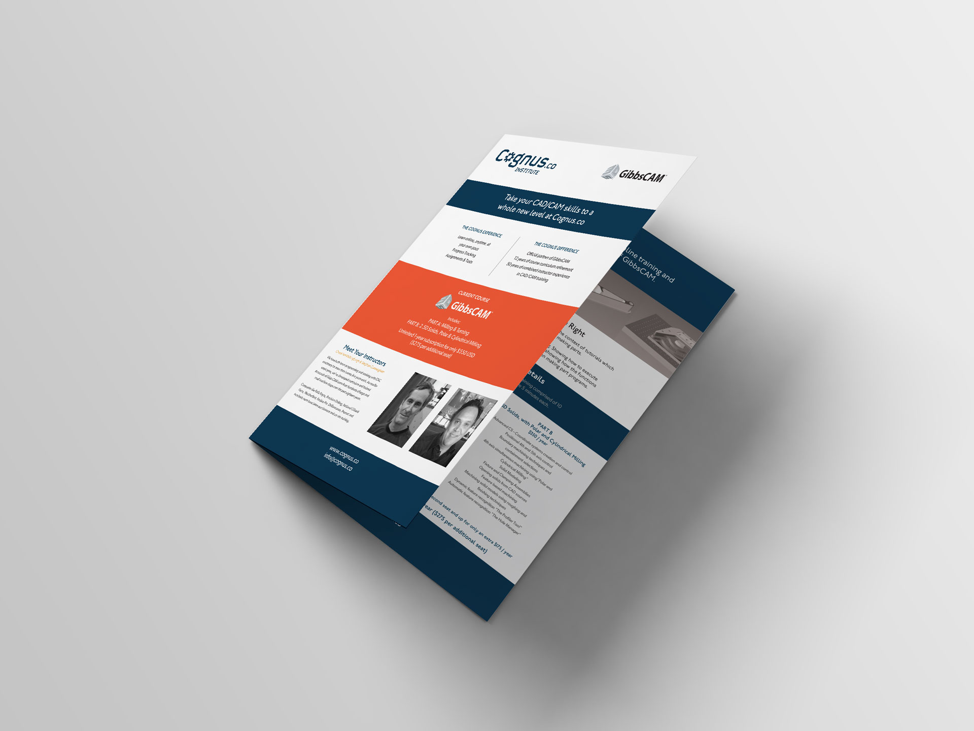 Cognus brand collateral and print design