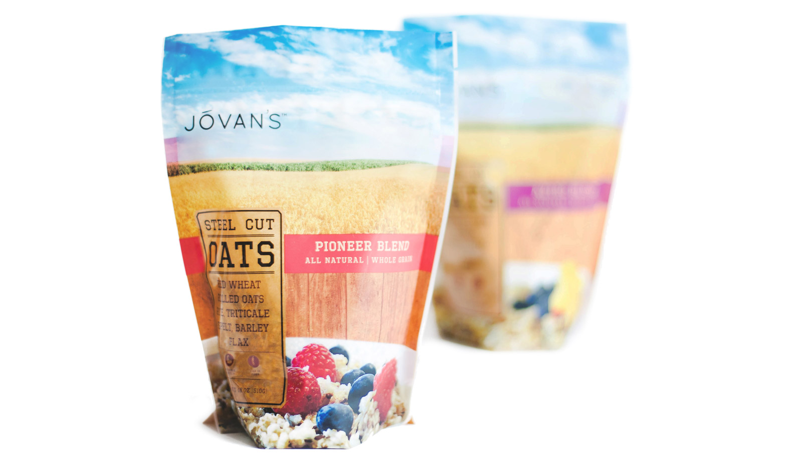 Jovan's Pure Nutrition oats packaging